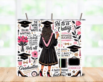 Bicchiere termico da 20 once per la laurea