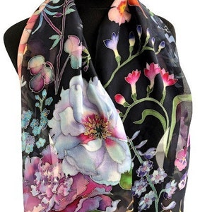 Silk Native Flower Scarf
