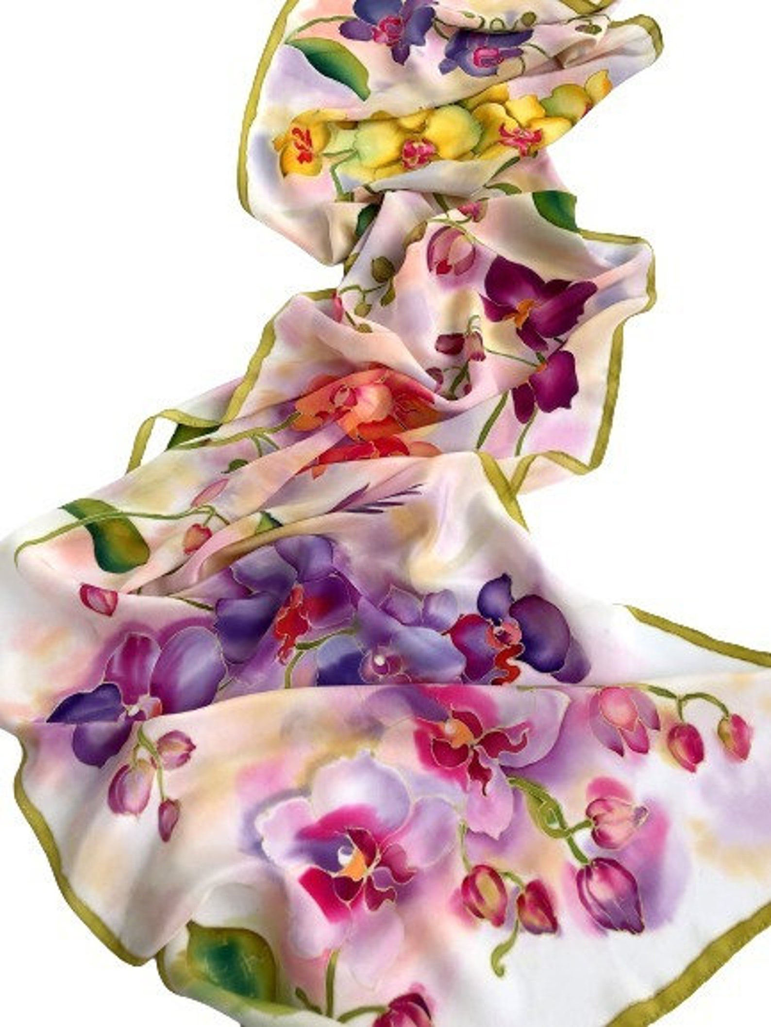 Orchidee silk Scarf