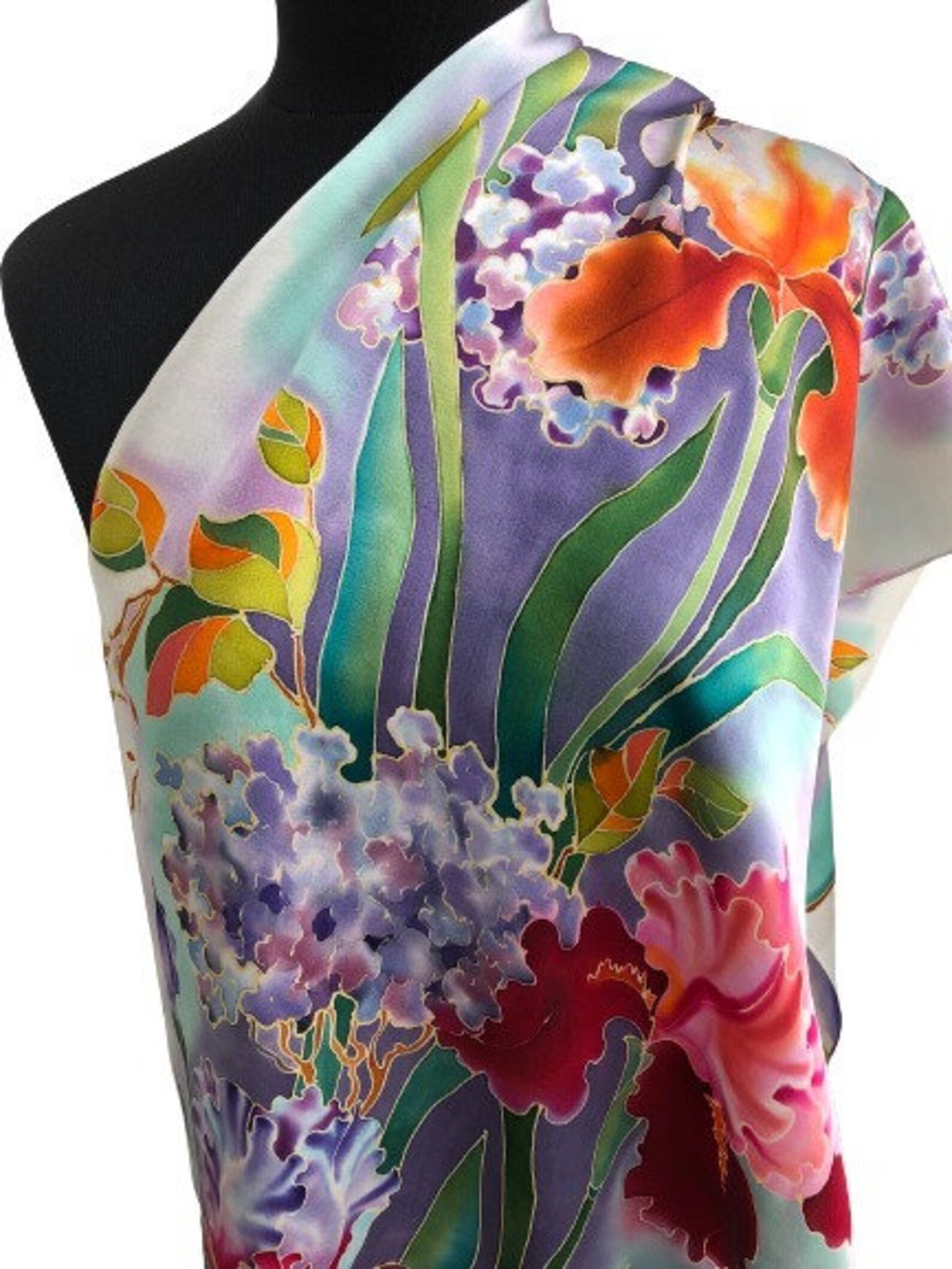Iris Flower Scarf (Pack of 6)