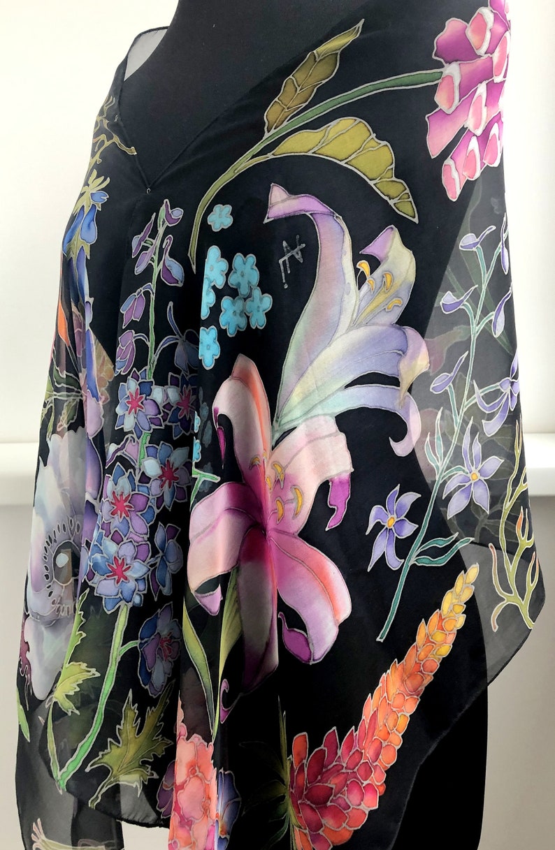 Hat To Socks Écharpe En Mousseline De Soie Avec Imprimé Clavier De Piano Et Notes De Musique, Bleu, Taille Unique