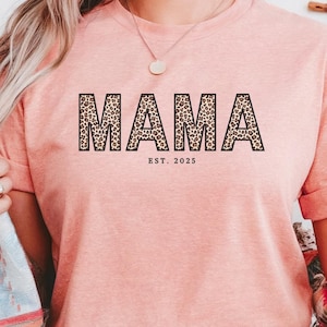Leopard Mama Shirt, Mothers Day Gift, Mom Shirt, Retro Mama Shirt, Gift For Mom, Mama Shirt, Leopard Mama T-Shirt