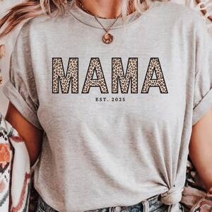 Leopard Mama Shirt, Mothers Day Gift, Mom Shirt, Retro Mama Shirt, Gift For Mom, Mama Shirt, Leopard Mama T-Shirt