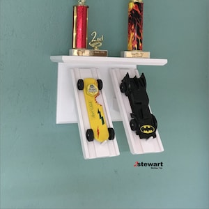 Derby Shelf, Two Car Display, Wall Shelf, Derby Shelf, Trophy Shelf - WD30-2 - Includes Shipping