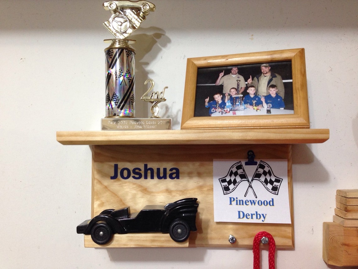 CubScout Pinewood Derby Car Display Shelf Unit 1 car Etsy