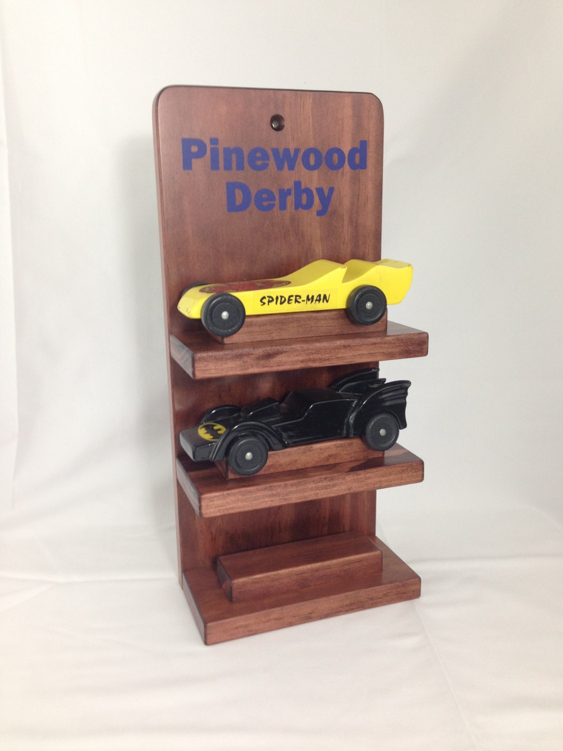 Pinewood Derby Car Three Shelf Display Cubscouts Awana Etsy