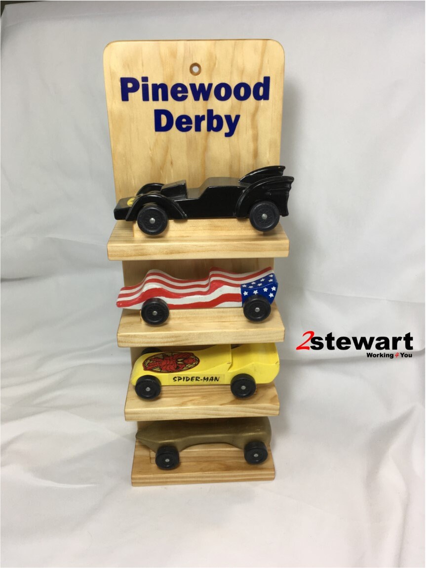 Four Shelf Display Pinewood Derby Car CubScout GirlScout Etsy