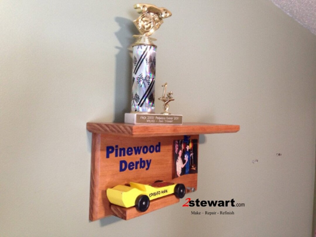 Cubscout Shelf, Pinewood, Derby One Car Display Shelf, Derby Car Shelf