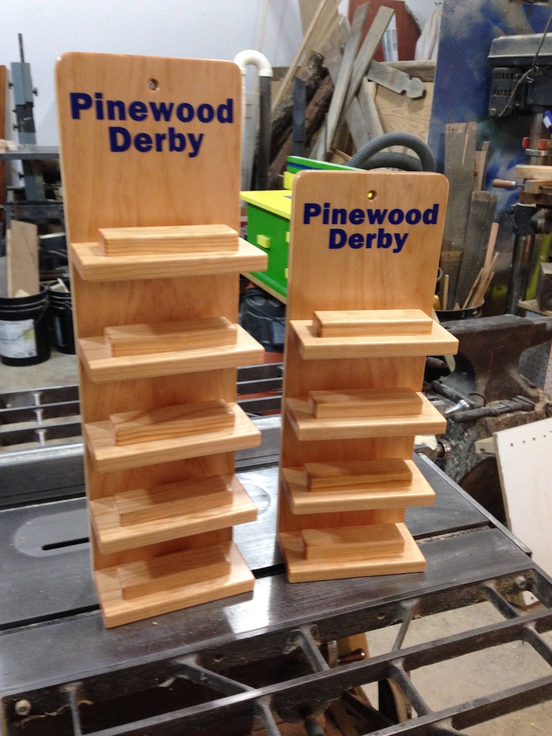 Four Shelf Display Pinewood Derby Car Cubscout Girlscout Etsy