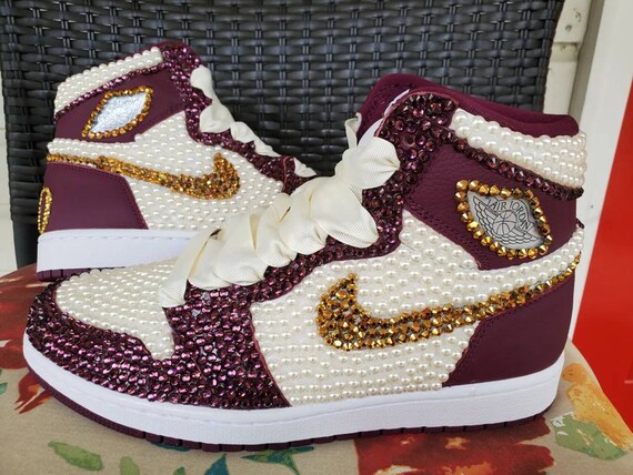 blinged out jordans