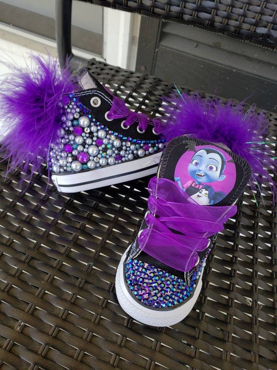 Vampirina Inspired Converse w/puff | Etsy