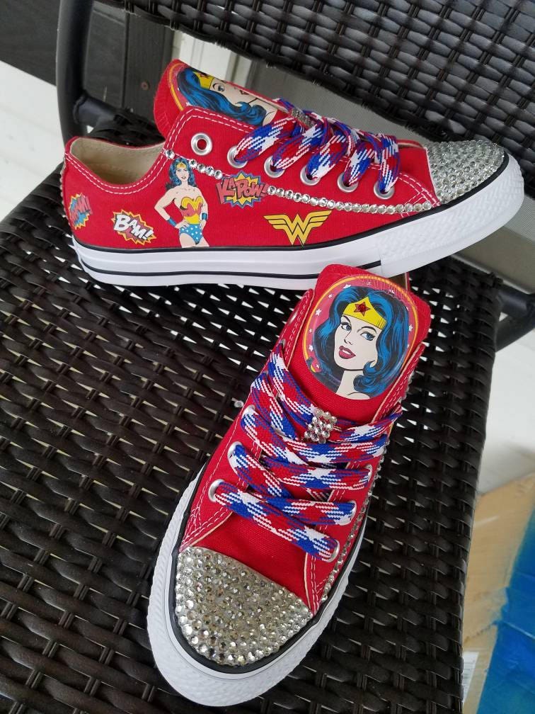 wonder woman converse ebay