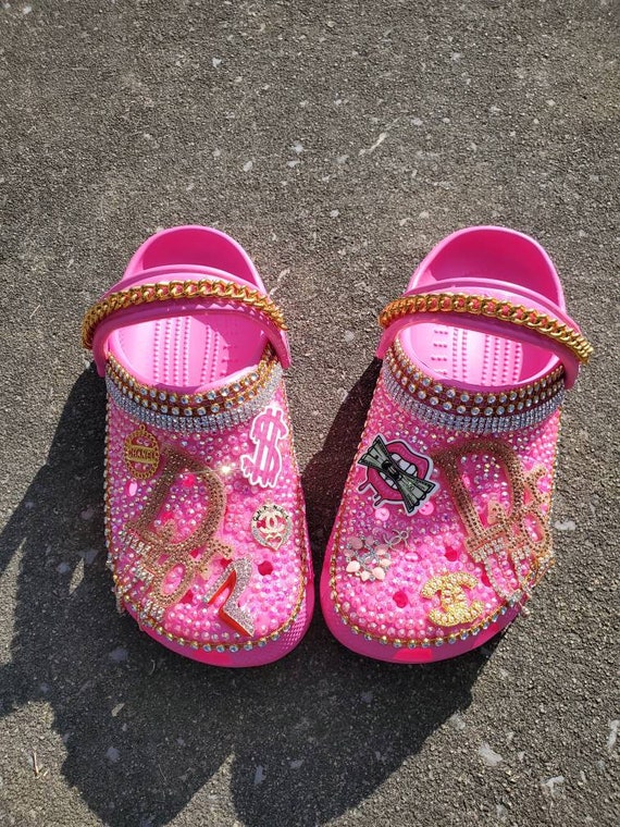 Meisjes roze aangepaste schoenen aangepaste crocs Dames Schoenen Schoenen Meisjesschoenen Verkleden 