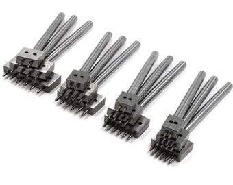 4-8mm Round Hole Spacing Punch Leather Stitching Punch Tool DIY Leather Craft