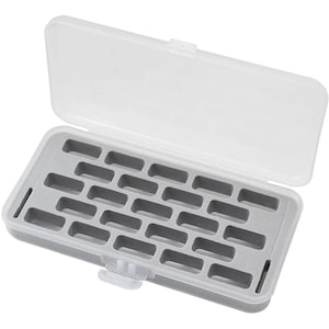 23 Grid Jumbo Bobbin Storage Box, Bernina 7/8 Series Organizer, Clear Foam Insert