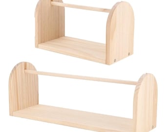 Wood Yarn Spool Holder Rotating Yarn Spinner Knitting Crochet Storage Rack DIY Tool
