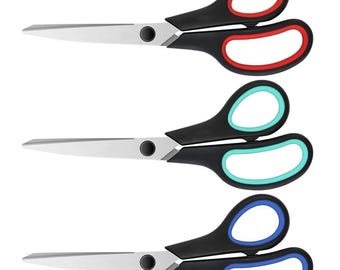 8 Inch Heavy Duty Scissors Multi-Purpose Fabric Sewing Craft Kitchen Office Shears