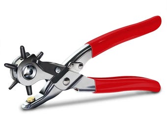 Leather Hole Punch Tool Carbon Steel Belt Puncher Multifunction Belt Hole Maker Leather Craft Tool