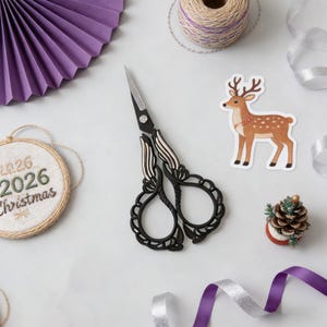 Vintage Stickschere Antiker Stil Nähschere Scharfe Handwerk Schere für Handarbeiten DIY Nähwerkzeug