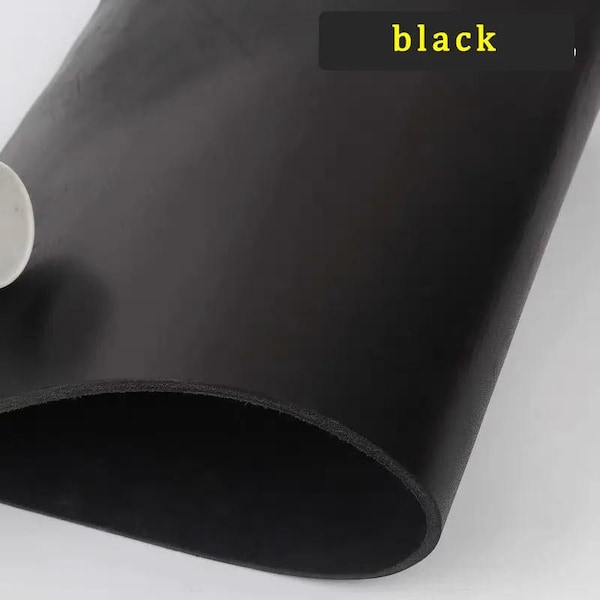 Crazy Horse Leather Sheet – Full Grain Oil Tanned Leather,Vegetable Tanned Cow Leather Sheet: 2.0mm,Dark Brown Soft Full Grain Cowhide