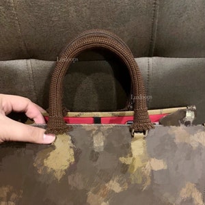 Onthego pm、mm、gm 用かぎ針編みハンドルカバー、バッグハンドルカバー、バッグハンドルプロテクター、送料無料。