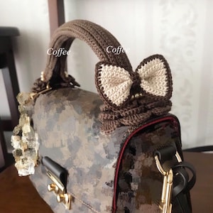 Crochet Bag Handle Cover: Handmade Cotton Protector for Croisette, Cluny BB, Metis pochette.