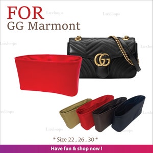 Tascheneinsatz für Gucci / Kostenloser Versand !!! Gucci Marmont Tascheneinsatz / Gucci/ Gucci Marmont 22 / Gucci Marmont 26 / Gucci Marmont 30
