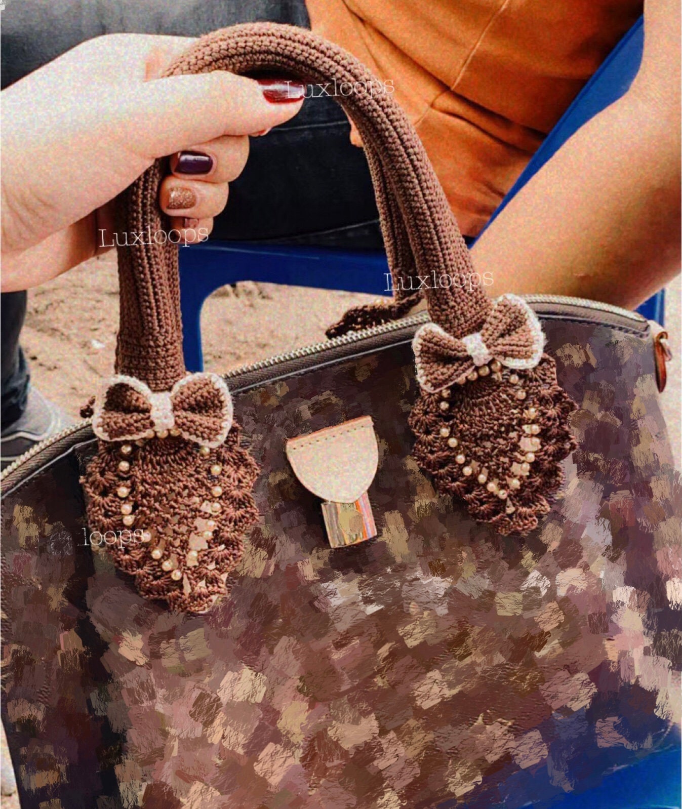 Crochet bag handle cover pattern hotsell