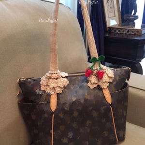 Crochet Bag Handle Cover: Handmade Cotton Protector for Totally PM