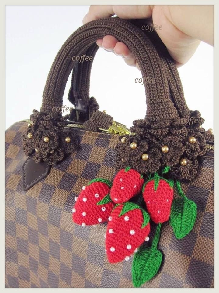 Excited to share this item from my # shop: Free Shipping :Handmade  Crochet Bag Handle Cover/Protecto…