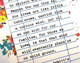 Moira Rose Quote - Schitt's Creek - handgetypt op vintage typemachine - meer niet