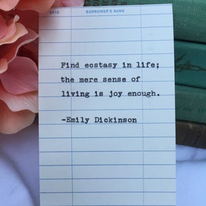 Emily Dickinson Typisiertes Zitat- finde Ekstase