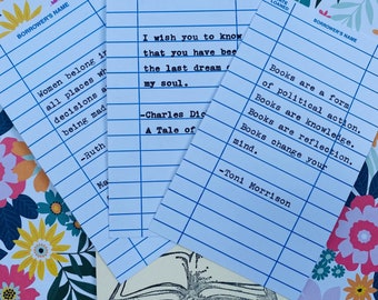 Quote Card Bundle: Choose Any 3 Literary Quote Cards
