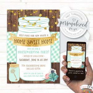 Housewarming party invitation, Housewarming BBQ, Digital file for print/email/text, I design for you with quick turnaround!