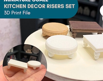 STL-Datei: Zwei Deko-Ecken fürs Puppenhaus. Für 3D Druck - Sofort download