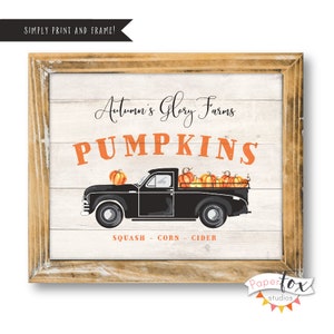 Fall Decor, Fall Printable, Thanksgiving Printable, Rustic Fall Decor, Thanksgiving Sign, Fall Farmhouse, Pumpkin Farm, Autumn Print