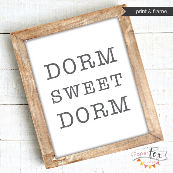 Dorm Sweet Dorm Dorm Room Decor Dorm Posters Dorm Decor Etsy