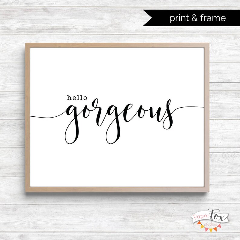 Hello Sign Printable Wall Art Hello Wall Etsy Canada