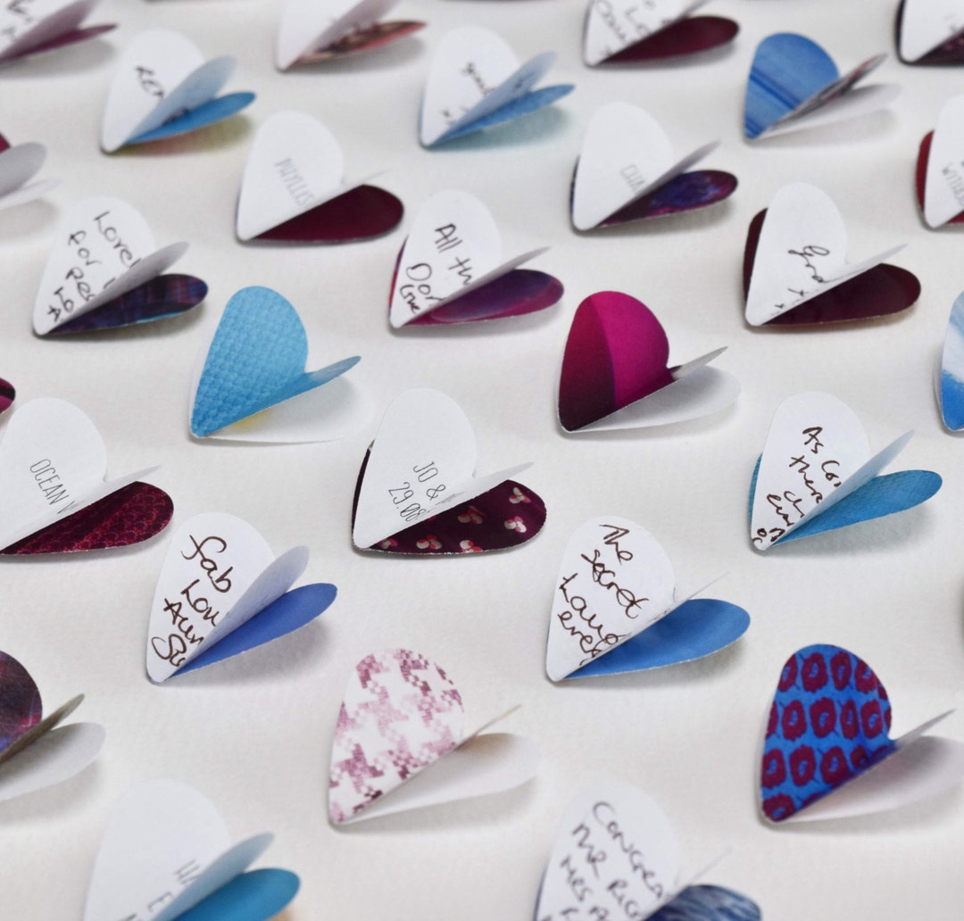 Wedding Guest Book Framed Wall Art claret/blue Guestbook Wedding Guest