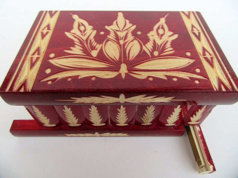 Wooden Handmade Hungarian Puzzle Box with Secret Compartment Etsy