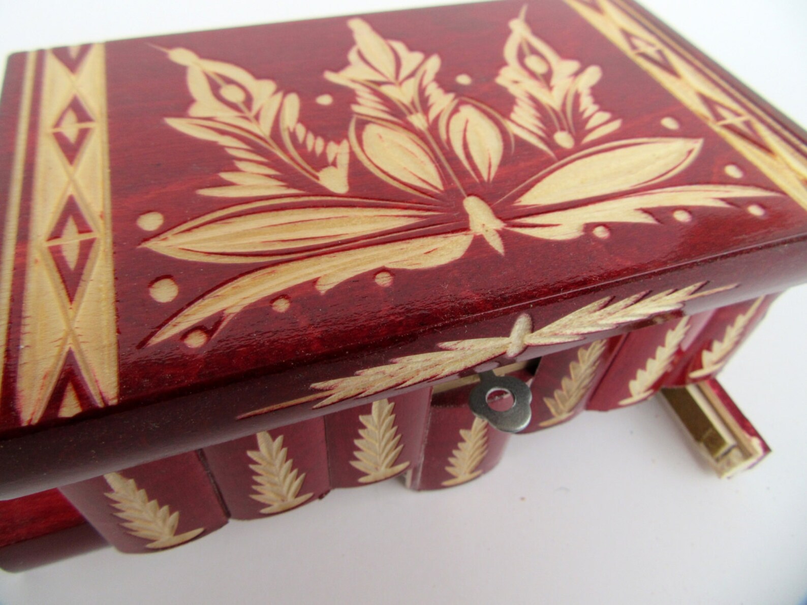 Wooden Handmade Hungarian Puzzle Box With Secret Compartment Etsy