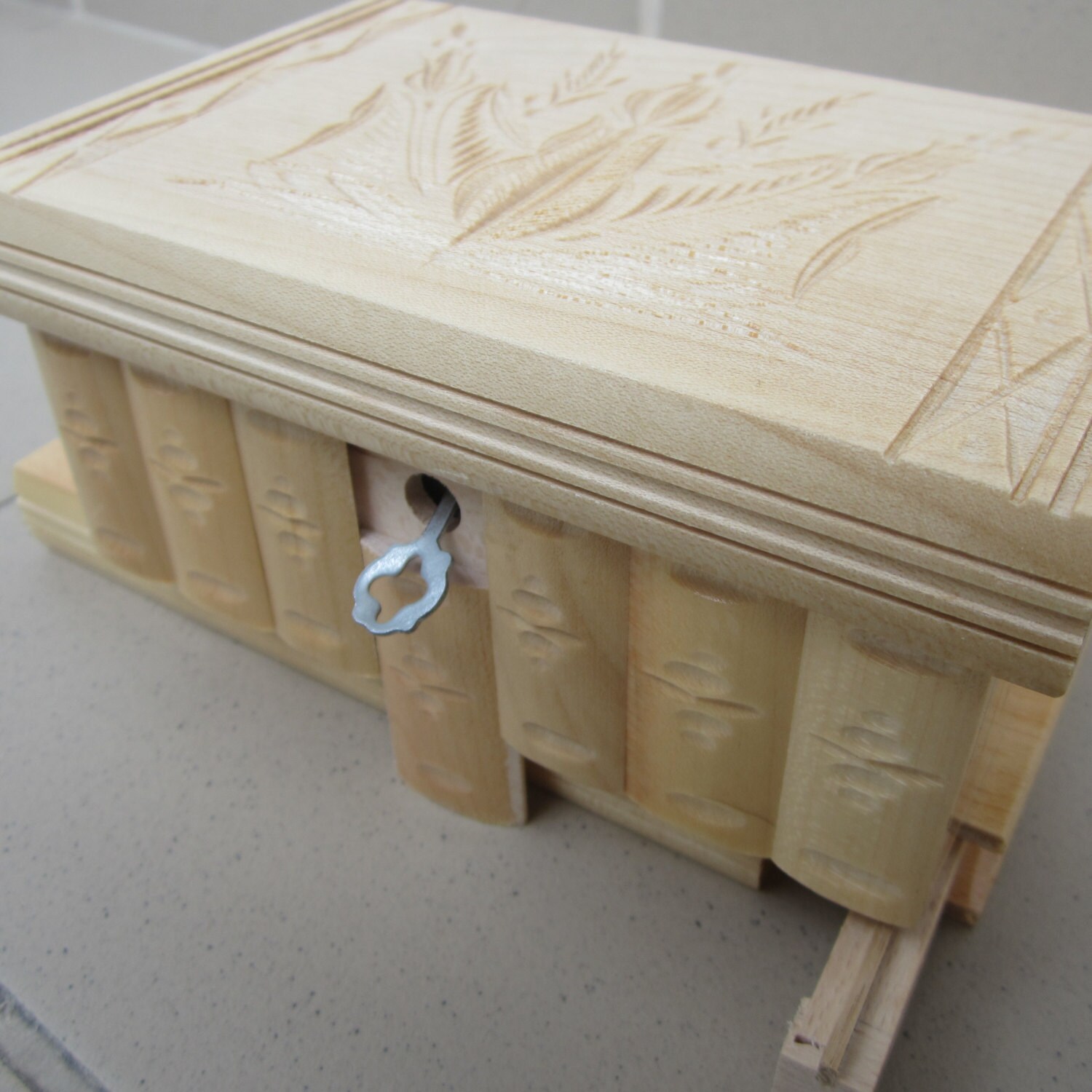 Original Wooden Secret Puzzle Jewellery Box With Hidden Etsy