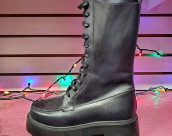 Free People Jones Lug Sole Lace Up Boot (Women's) Size 9