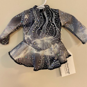Doll Skating Dress- Black & Silver