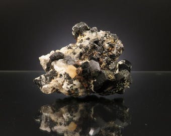 Smoky Quartz and Schorl  Erongo Mountains, Namibia - Small Cabinet Mineral Specimen