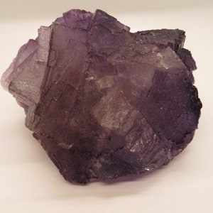 Purple Fluorite  - Musquiz, Coahuila, Mexico - Cabinet Mineral Specimen