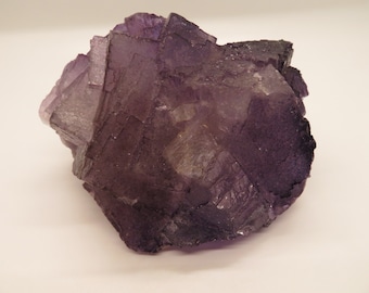 Purple Fluorite  - Musquiz, Coahuila, Mexico - Cabinet Mineral Specimen