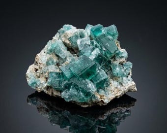 Fluorite - Diana Maria Mine, Frosterly, Weardale, County Durham, England - Small Cabinet Fluorescent Mineral Specimen