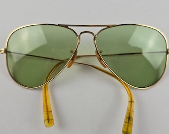 WW2 Ray Ban Bausch & Lomb Small 12k Gold Filled Aviator Sunglasses Women's?