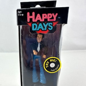 Happy Days the Fonz 3-D Animator Push Puppets on Bottom of Figure. 2003